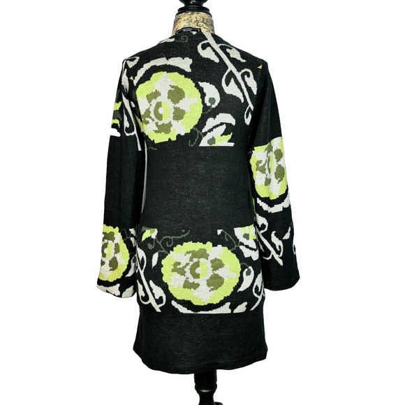 Pringle 1815 Scotland Long Cardigan Sweater Dress Snap Front Vintage sz S / US 4 - Picture 3 of 16